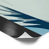 Leeuw met hoodie Grappig cool dierlijk karakter Perfect Poster (Hoek)