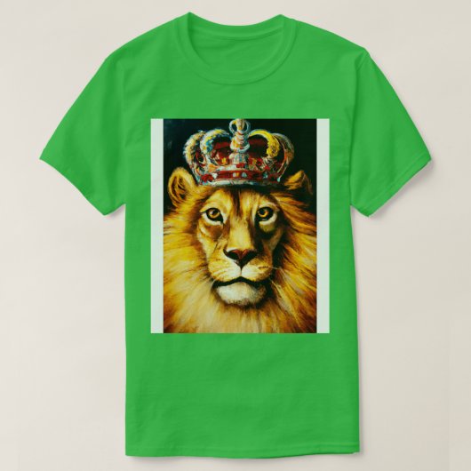 Leeuw met kroon 1 t-shirt (Design voorkant)