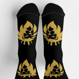 Leeuw Met Kroon - Goud Stijl 1 Sokken
