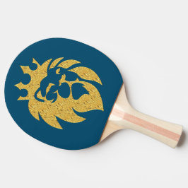 Leeuw Met Kroon - Goud Stijl 1 Tafeltennisbatje