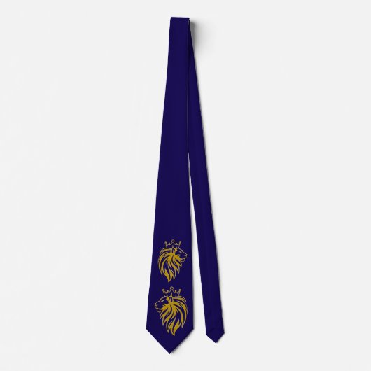Leeuw Met Kroon - Goud Stijl 2 Stropdas (Voorkant)