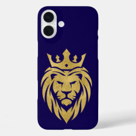 Leeuw Met Kroon - Goud Stijl 3 iPhone 16 Plus Hoesje
