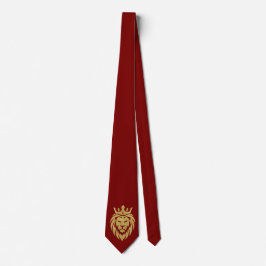 Leeuw Met Kroon - Goud Stijl 3 Stropdas