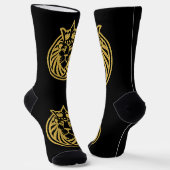 Leeuw Met Kroon - Goud Stijl 4 Sokken (Gebogen)