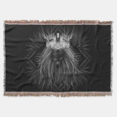 Leeuw met kroonmonogram deken (Voorkant)