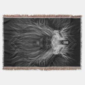 Leeuw met kroonmonogram deken (Voorkant)