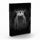 Leeuw met kroonmonogram fotoblokken (Links)