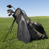 Leeuw met kroonmonogram golfhanddoek (Groen)