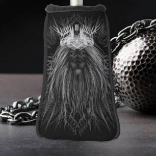 Leeuw met kroonmonogram golfheadcover