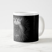 Leeuw met kroonmonogram grote koffiekop (Voorkant rechts)