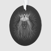 Leeuw met kroonmonogram ornament (voorkant)