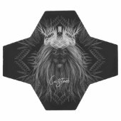 Leeuw met kroonmonogram voetbal (Enkel)