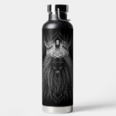 Leeuw met kroonmonogram waterfles (Links)