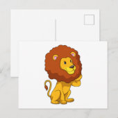 Leeuw met Krullen Briefkaart (Voorkant / Achterkant)
