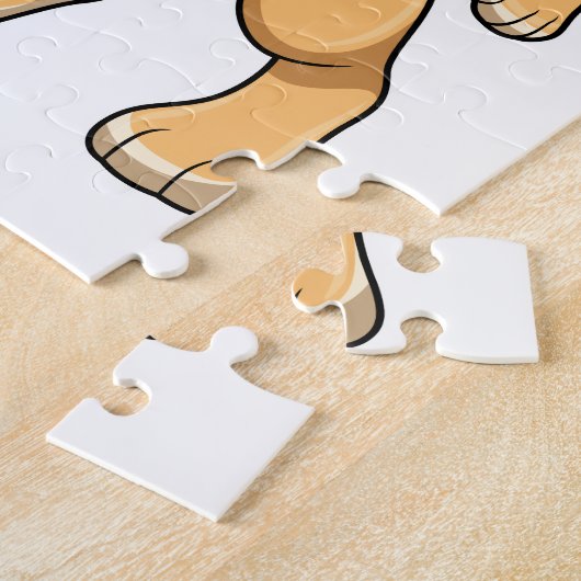 Leeuw met Microfoon Legpuzzel (Zijkant)