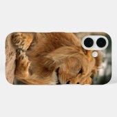 Leeuw met punkkapsels Case-Mate iPhone case (Achterkant (horizontaal))