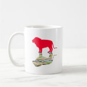 Leeuw met reflectie (rood) koffiemok (Links)