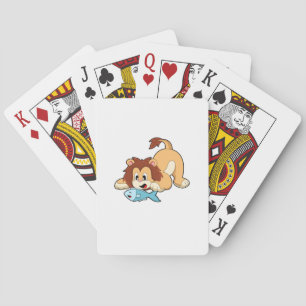 Leeuw met Vis Pokerkaarten