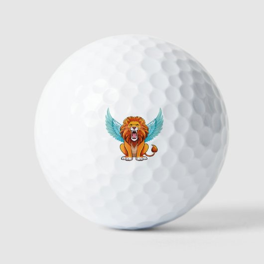 Leeuw met vleugels golfballen (Voorkant)