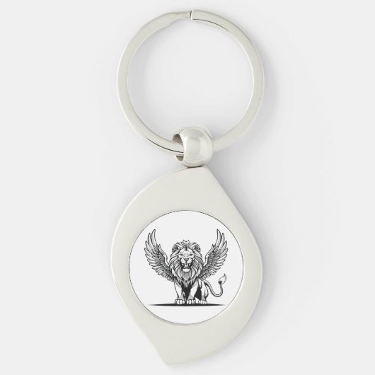 Leeuw met vleugels sleutelhanger (Voorkant)