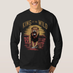 Leeuw met woorden: koning van het wild t-shirt