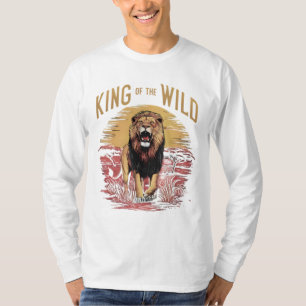 Leeuw met woorden: koning van het wild t-shirt