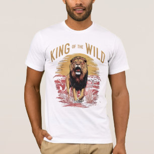 Leeuw met woorden: koning van het wild t-shirt