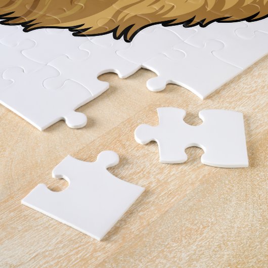 Leeuw met zonnebril legpuzzel (Zijkant)