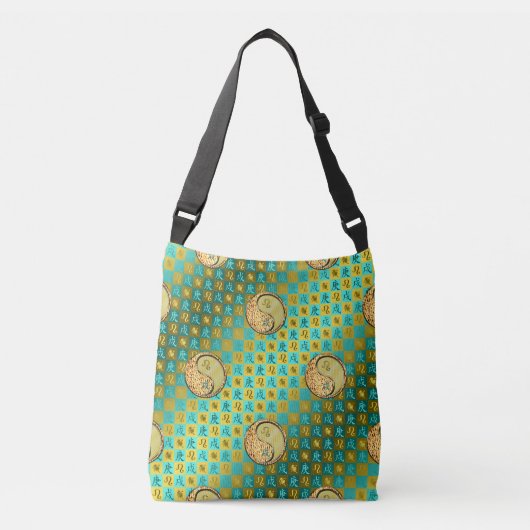 Leeuw & Metaal Hond Crossbody Tas (Voorkant)