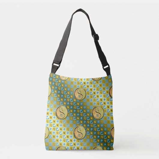 Leeuw & Metaal Slang Crossbody Tas (Voorkant)