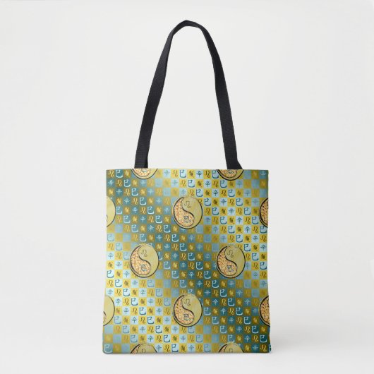 Leeuw & Metaal Slang Tote Bag (Voorkant)