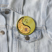 Leeuw & Metaalachtige Ever Ronde Button 7,6 Cm (In situ)