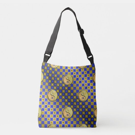 Leeuw & Metal Ox Crossbody Tas (Voorkant)