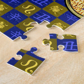 Leeuw & Metal Ox Legpuzzel (Zijkant)