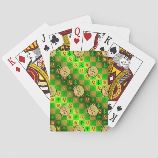 Leeuw & Metalen Geit Pokerkaarten (Achterkant)