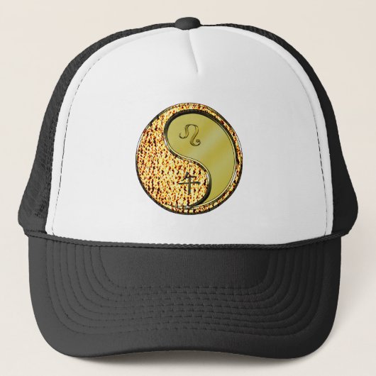 Leeuw & Metalen Paard Trucker Pet (Voorkant)