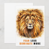 Leeuw Minder Bang Dominanter Kaart (Voorkant / Achterkant)