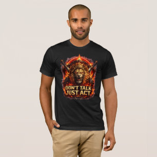 Leeuw Motivatie T-Shirt zonder Vrees