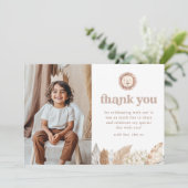 Leeuw Neutraal Safari Landschap Foto Dank u kaart (Staand voorkant)