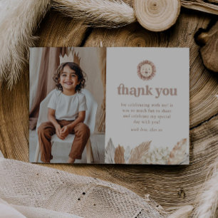 Leeuw Neutraal Safari Landschap Foto Dank u kaart