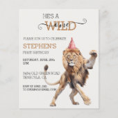 Leeuw Oerwoud Safari Wild Een Verjaardag (Voorkant)