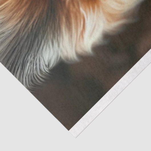 Leeuw Oerwoud Zwart Vrouw Decoupage Tissuepapier (Detail)