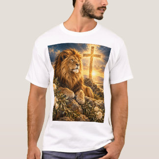 Leeuw onder het Kruis T-Shirt