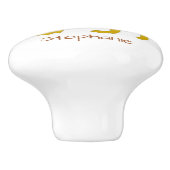 Leeuw ontwerp gepersonaliseerd keramische knop (Zijkant)