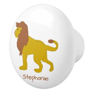 Leeuw ontwerp gepersonaliseerd keramische knop