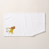 Leeuw ontwerp met monogram bad handdoek (Handdoek)