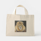 Leeuw ontwerp mini tote bag (Achterkant)