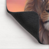 Leeuw op het strand muismat (Hoek)