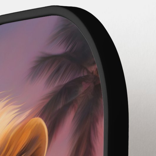 Leeuw op het strand pickleball paddle (Links Detail)