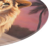 Leeuw op het strand snijplank (Hoek)